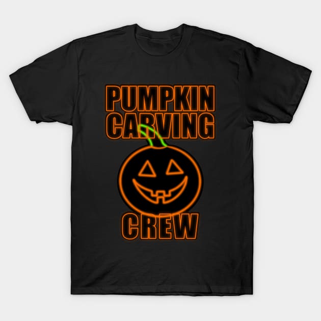 Pumpkin Carving Crew - Neon Glow T-Shirt by That5280Lady